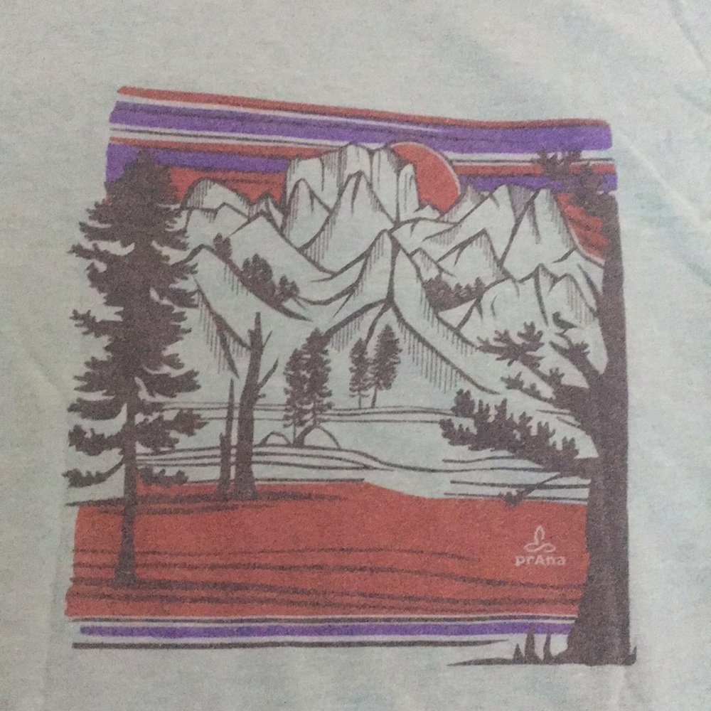 PrAna Seafoam Mountains Tee